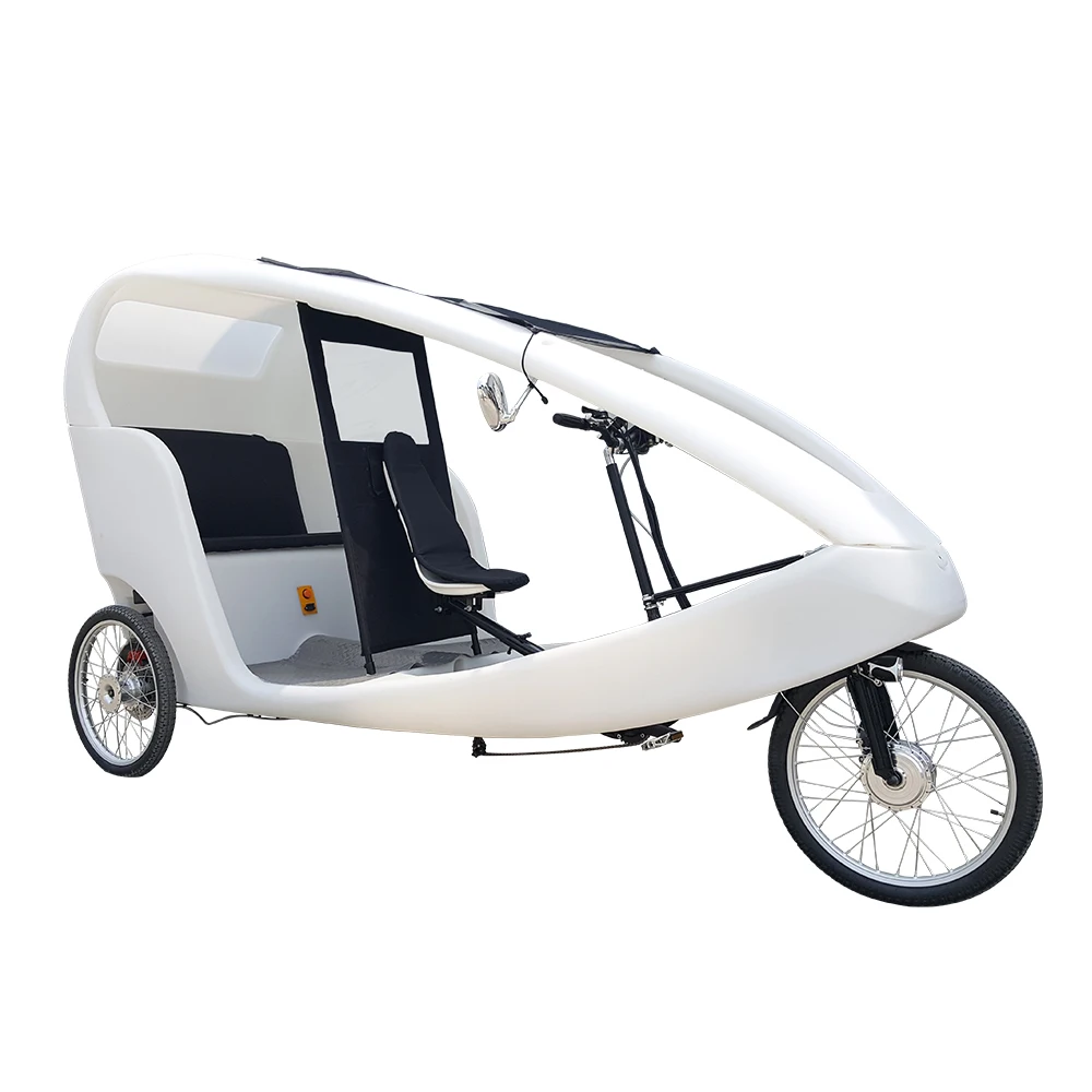 China Manufacture Pedal Assist 3 Wheel Taxi Bike Electric Tricycle with Passenger seat