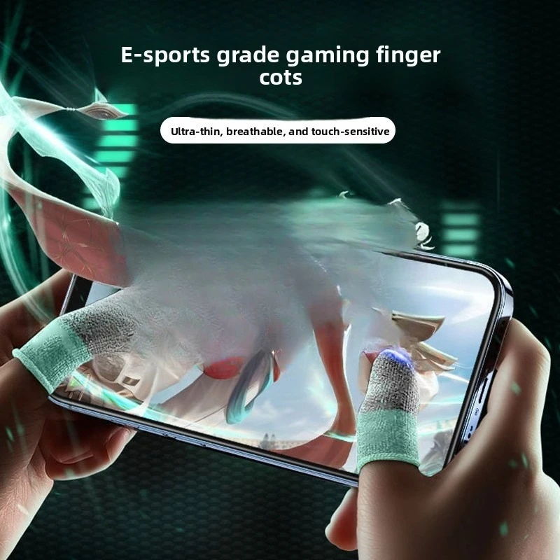 FOR Contrasting color game finger cover 24-pin carbon fiber mobile game finger cover game gloves ultra-thin sweat-proof