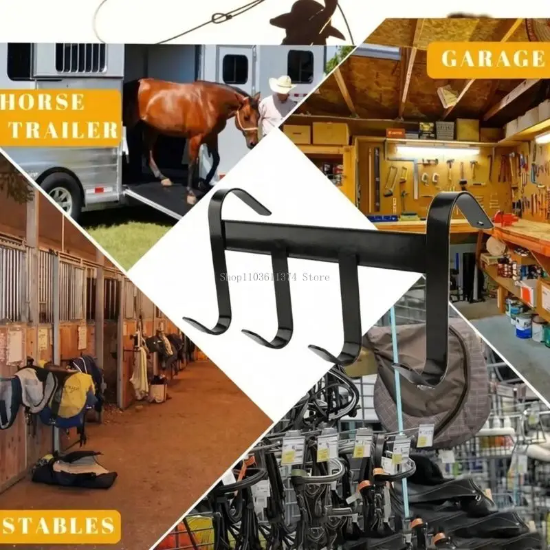  Metal Horse Tacks Organizers Tacks Holder Rack for Bridles Reins and Halters Use