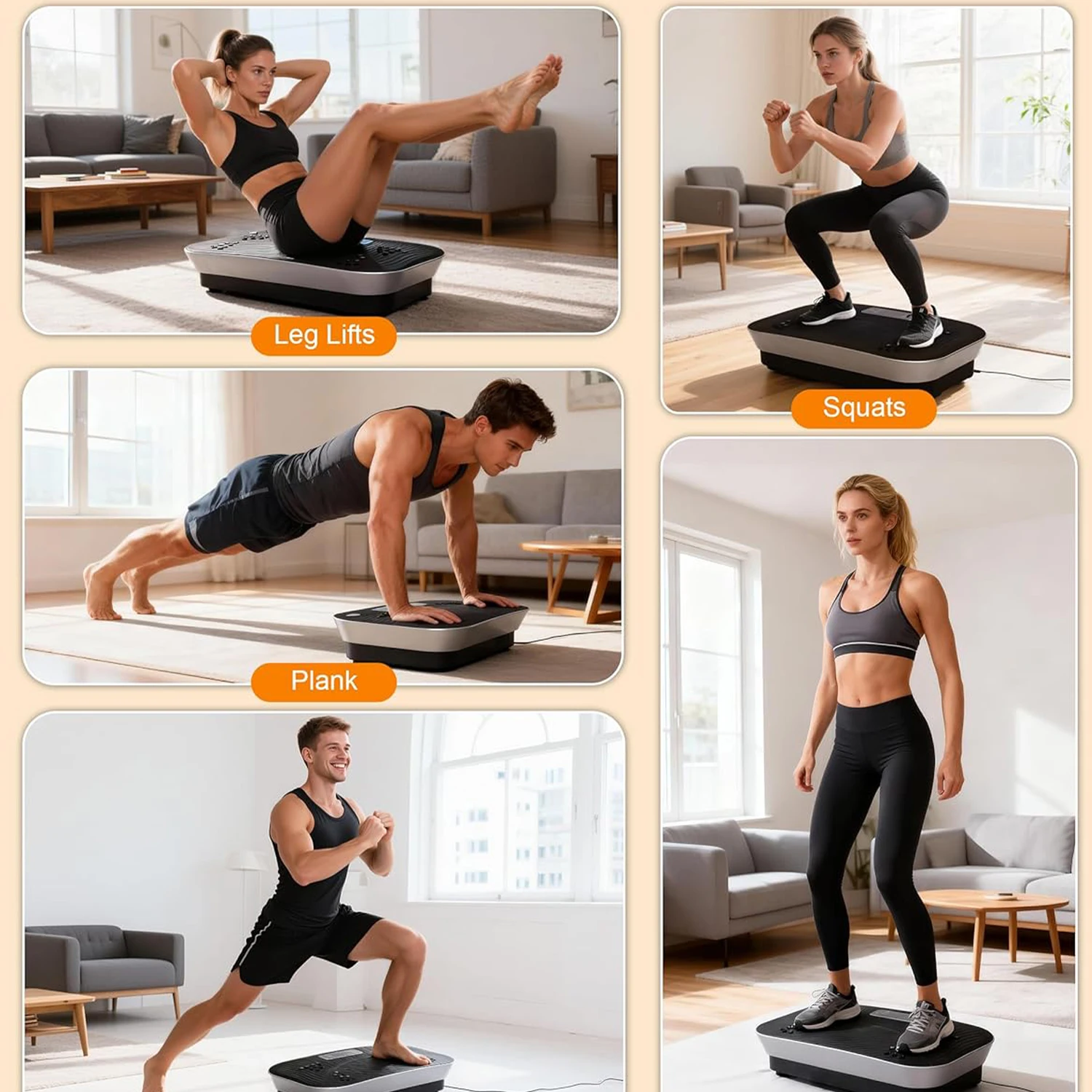 Vibration Plate Machine 180 Speeds Shake Plate Lymphatic Drainage Weight Loss Vibrating Fitness Platform 460LB Capacity 2026 4