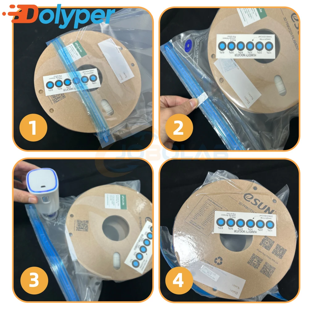 3D-Filament-Vakuum-Aufbewahrungsbeutel, PLA-Filament, vakuumversiegelte Beutel, Trockner, Sicherheit, feuchtigkeitsbeständig, Versiegelung, hält Filament trocken – Detail 3
