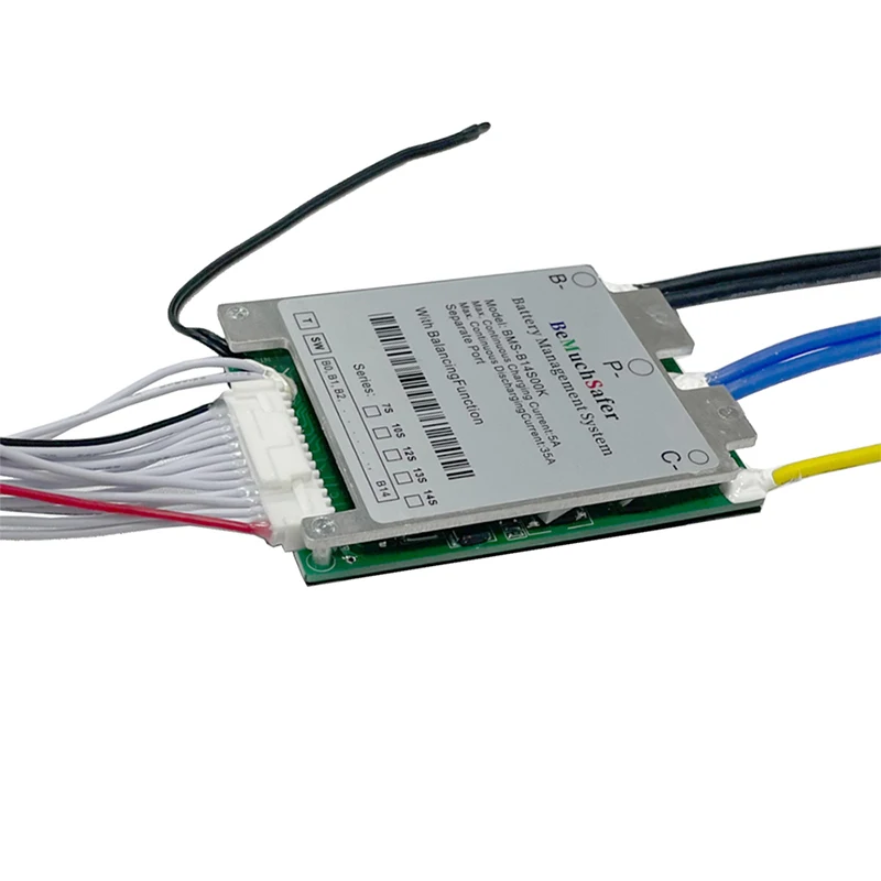 BeMuchSafer 13S 14S 30A 35A Batterie BMS 7S 10S 12S 35A BMS 24V 36V 43,2 V 48V 52V PCM Mit Ausgleich Funktion für DIY E-Bike