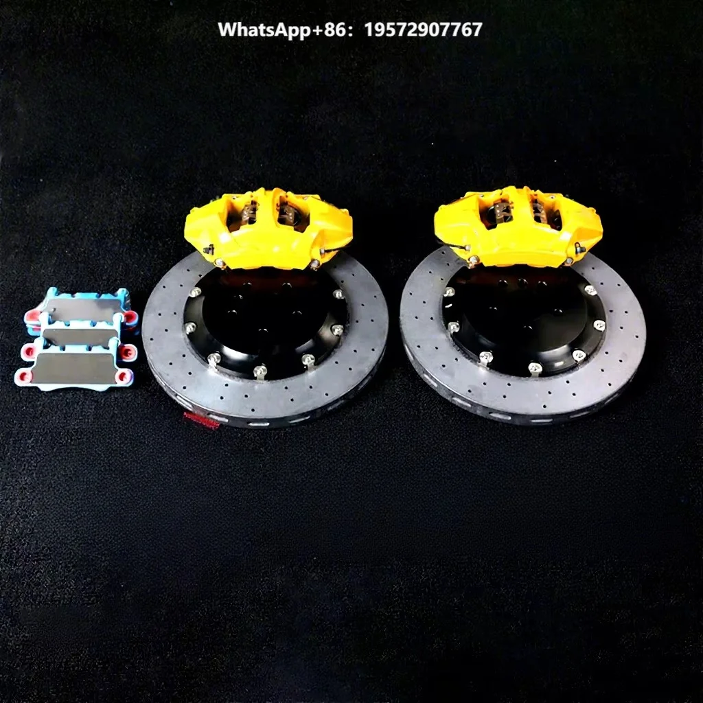 Auto Brake Calipers Carbon Ceramic Rotor Kit Rear 4pot 380*28mm