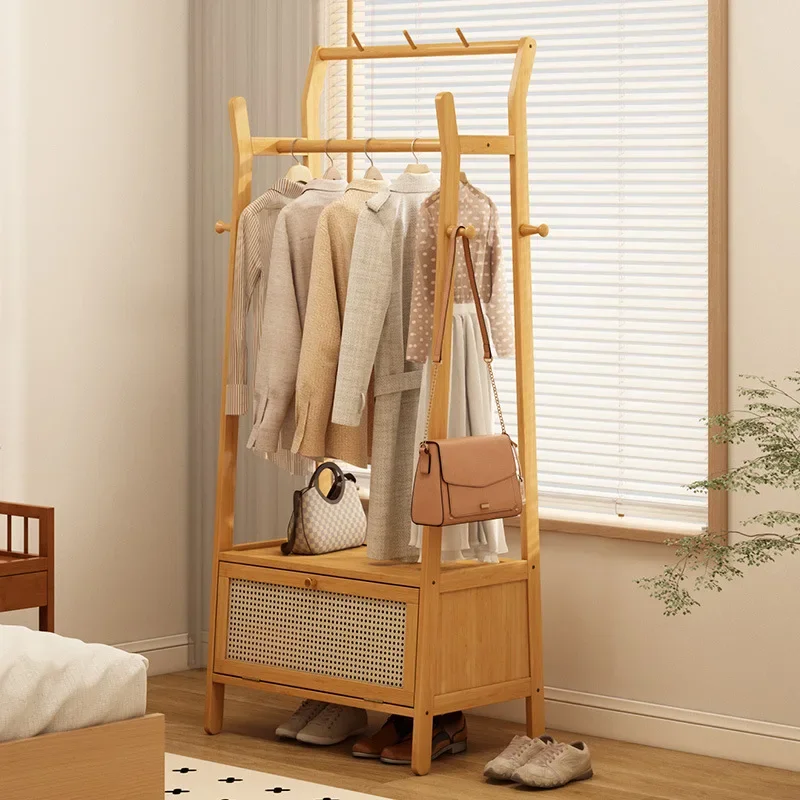 寝室用ハンガー 床から天井まで取り外し可能、キャスター付き コートラック 室内多機能コートラック
