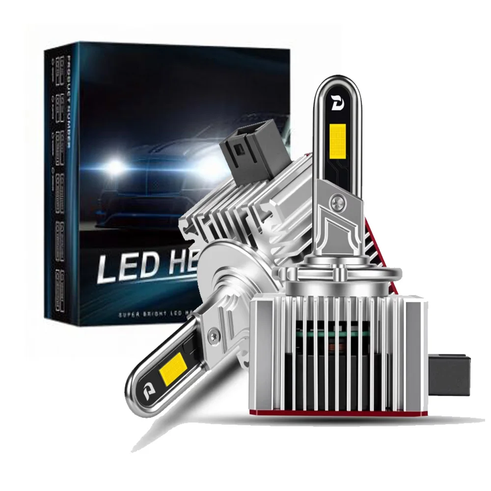 

Светодиодные лампы LED Canbus D1S D1R для фар, 6000K, белые, замена ксеноновых ламп для авто, Plug&Play, 12В, суперяркие