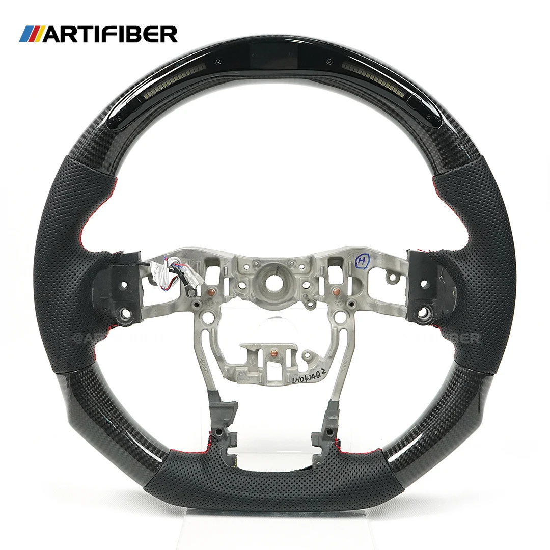 

For Toyota Fortuner Real Carbon Fiber Customized Smart Galaxy Pro LED Data Display Steering Wheel