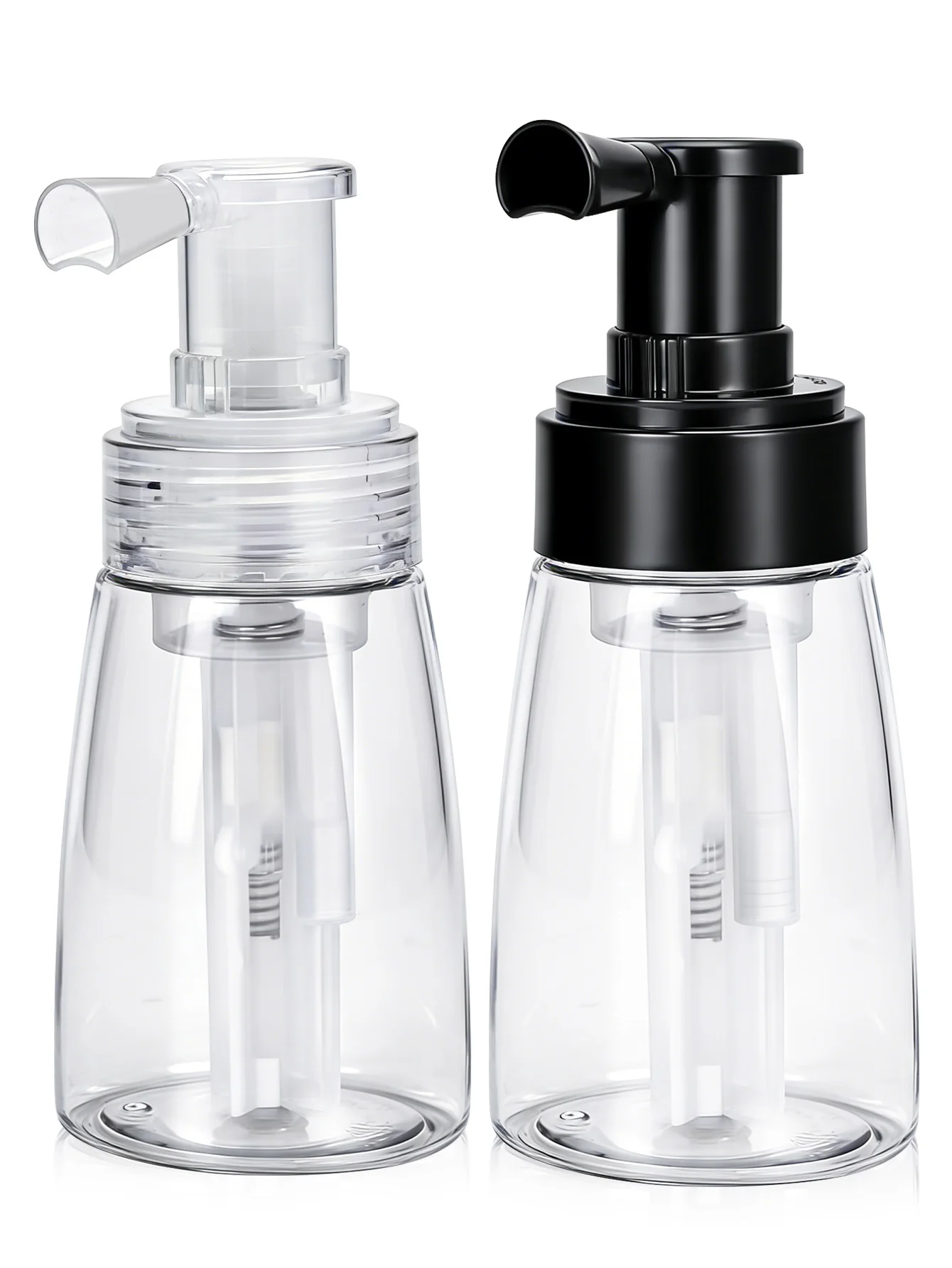180ml Powder Spray Bottle, Refillable Dry Powder Dispenser for Hair Talcum, Food Grade PET, Anti-leakage, Even Spray