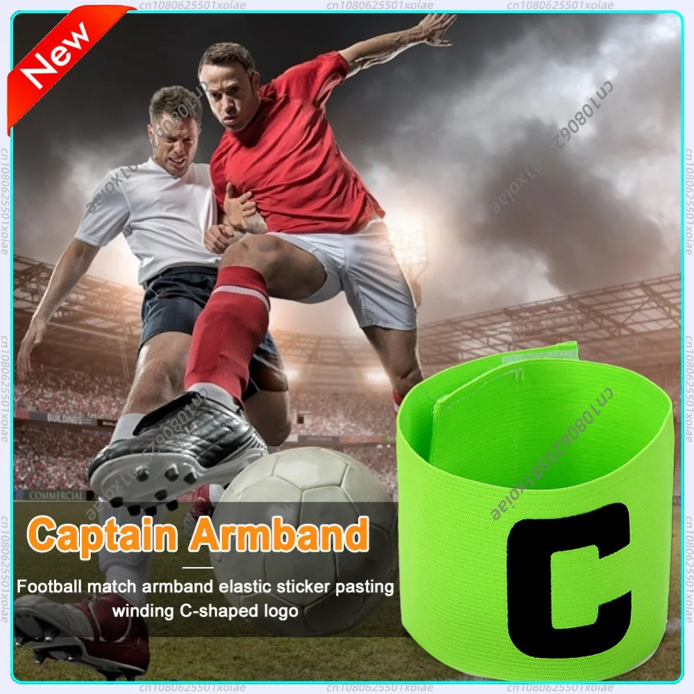 10-1PCS Bright Color Football Captain Armband Kid Adults Adjustable Soccer Arm Band Competition Soccer Gift Football Training ﻿