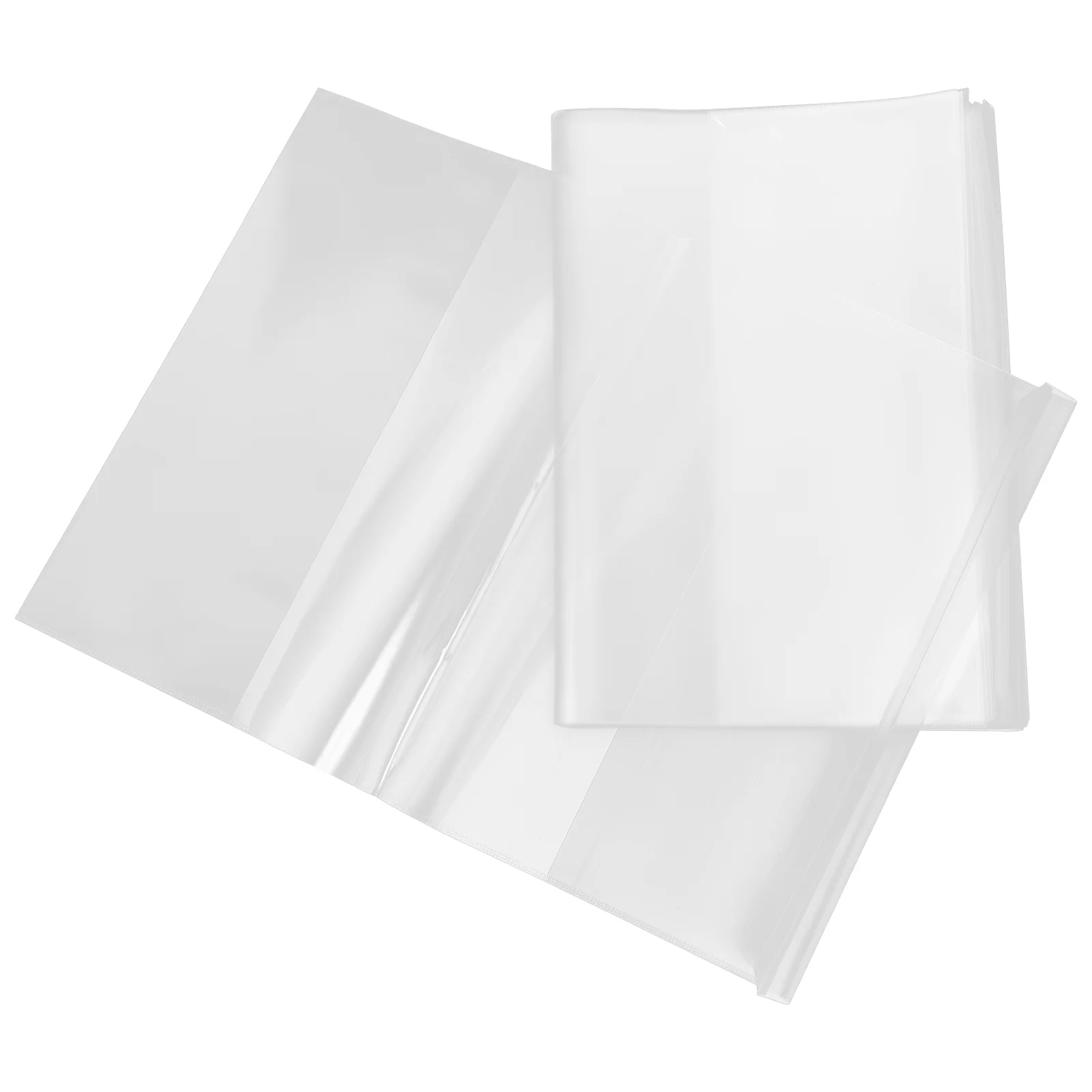 Housses de protection en plastique pour manuels scolaires, couverture de livre de compte, couvertures de nettoyage auto-adhésives, élèves, PP, A5, 10 pièces