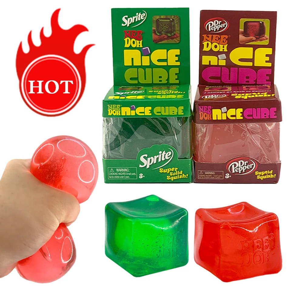 

Hot Nice Cube Squishy Stress Relief Toy Soft Squeeze Fidget Cube for Adults Cute Anxiety Relief Sensory Toy Dest Ornaments Gift