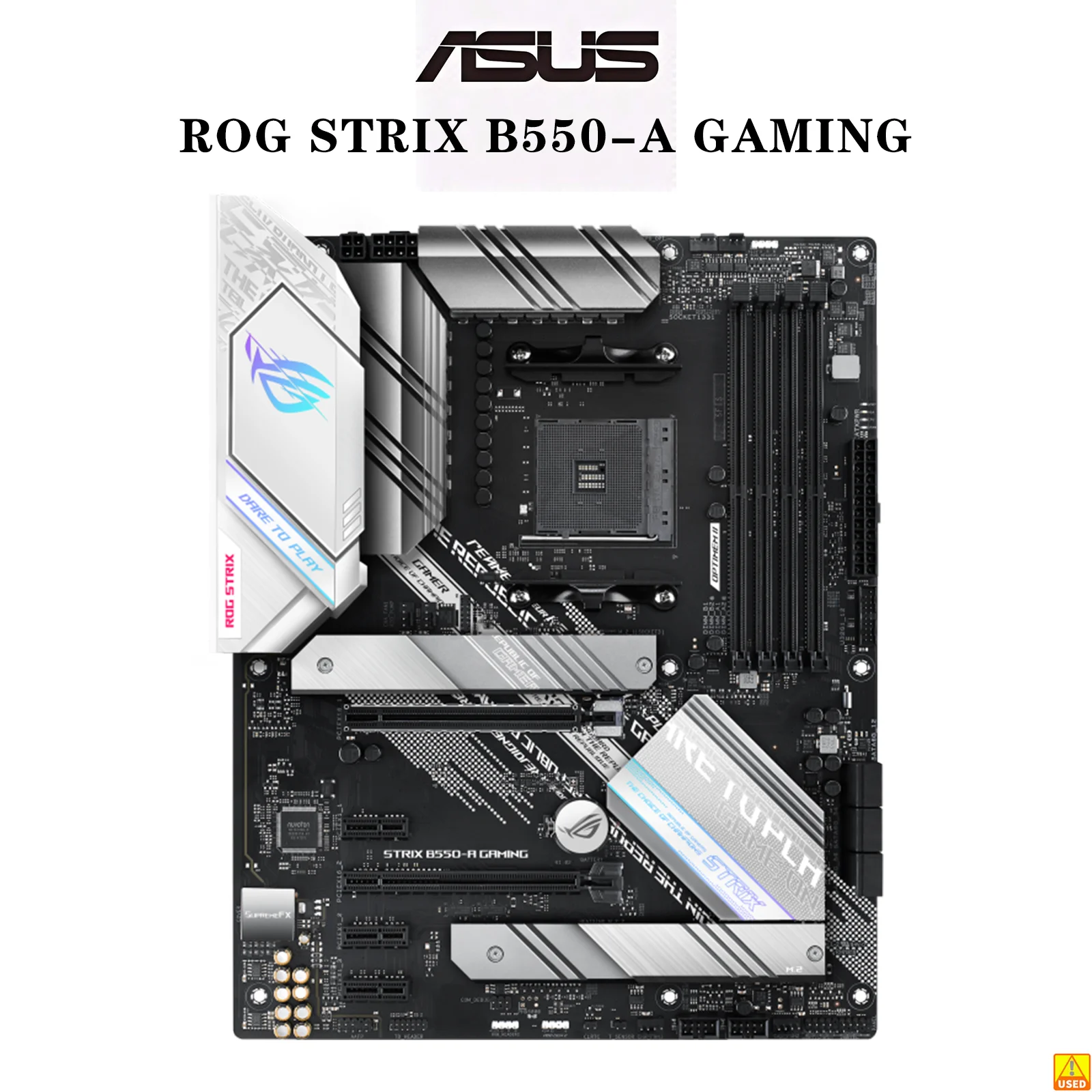 ASUS ROG STRIX B550-A Placa base para juegos Socket AM4 CPU DDR4 4600(O.C) Chipset de memoria B550 ATX Placa base