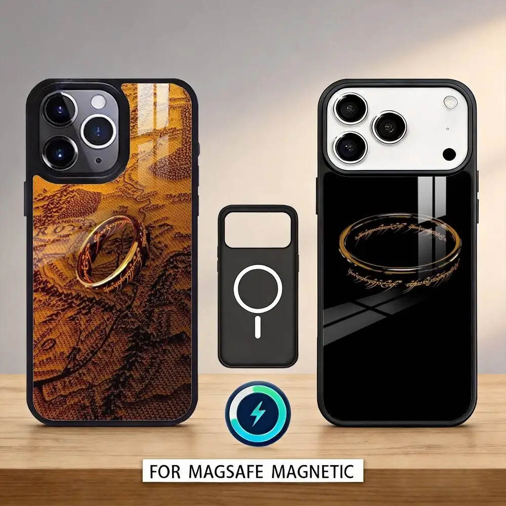 

Lord of the R-Rings M-Map Logo Phone Case For iPhone17,16,15,14,13,12,Pro,Max,Magnetic For Magsafe Wireless Charging