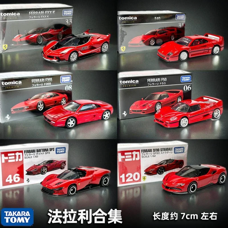 Coleção Takara Tomy Tomica Ferrari Série Nº 8, Carro em Miniatura de Liga Metálica, Escala 1/64, Brinquedo Colecionável