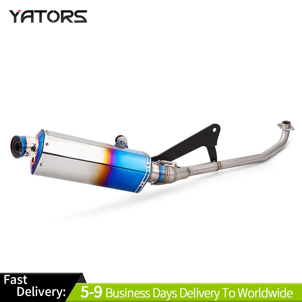 

For Cross Cub110 CC110 exhaust 2018 - 2023 Motorcycle Exhaust Escape full Systems Modify Cub110 Front Pipe muffler 110CC