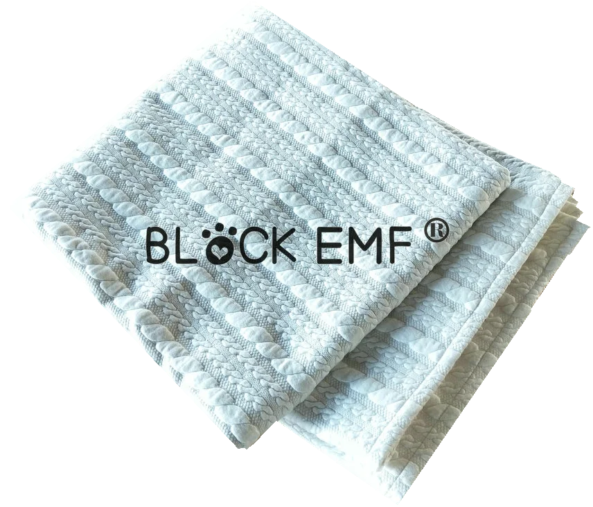 Block EMF baby blanket for comfortable and soft 100% silver fiber and cotton