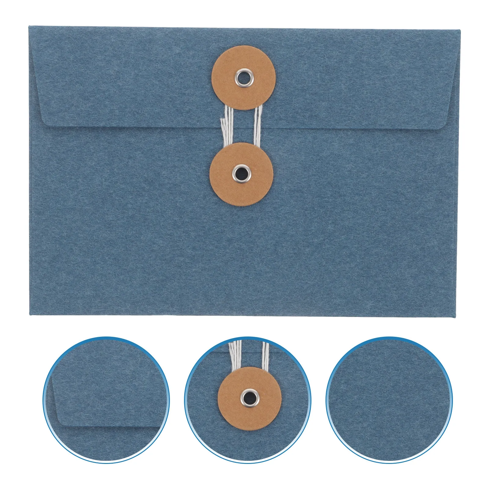

10Pcs Rustic Kraft Paper String Envelopes Premium Thickened File Bags for School Office Documents Postcards Invitations Storage