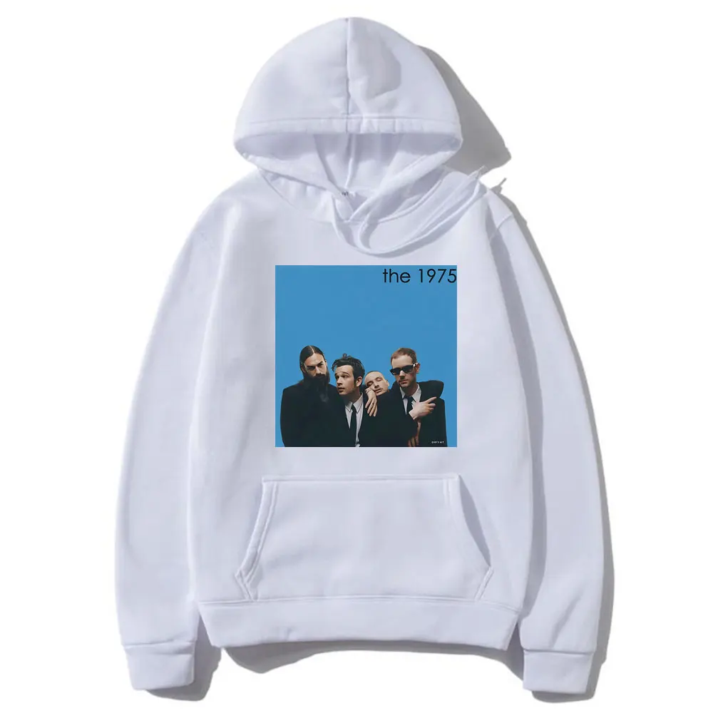 British Rock Band The 1975 Graphic Print Hoodie Metty Healy Pullover Hoodies Men Women's Fashion Vintage Oversized Sweatshirt