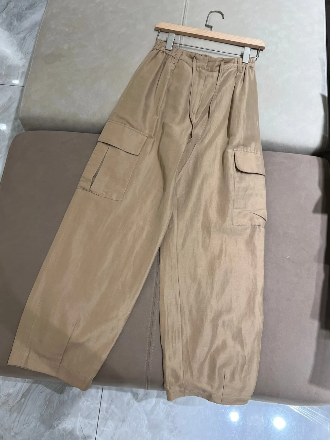 Summer casual cargo style pants with side pockets