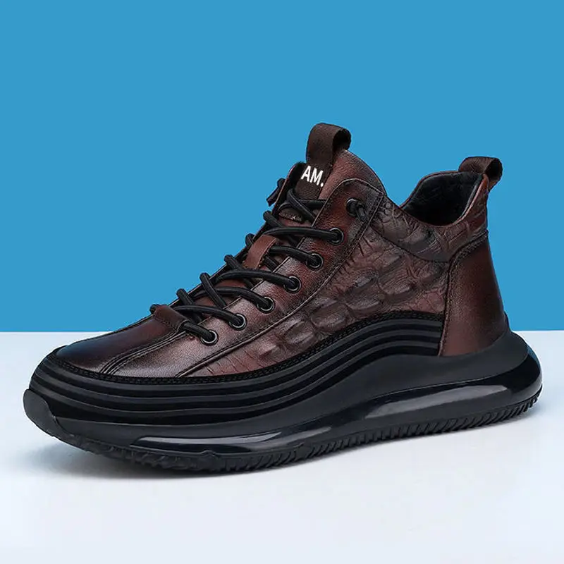 Fashion Mens Boots Brand Men\'s Sneakers Hot Selling Comfortable Wear-resistant Non-slip High-top Shoes for Men Botas Para Hombre