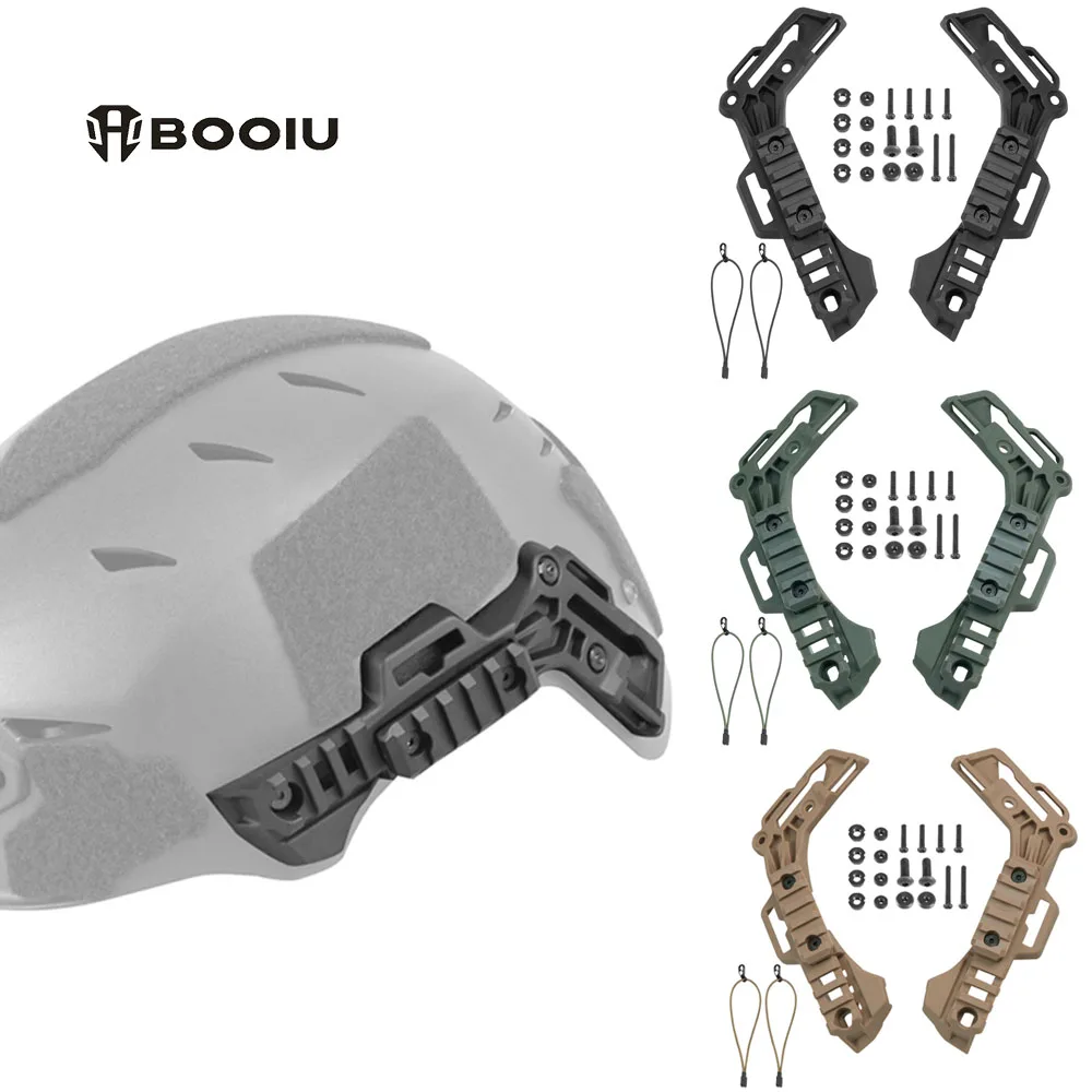 BOOIU BOIU Taktische Wendy Helm Seite Schiene Guide ARC Wendy Schiene Helm Halterung Halterung Guide Schiene Jagd Air Gun Helm Zubehör