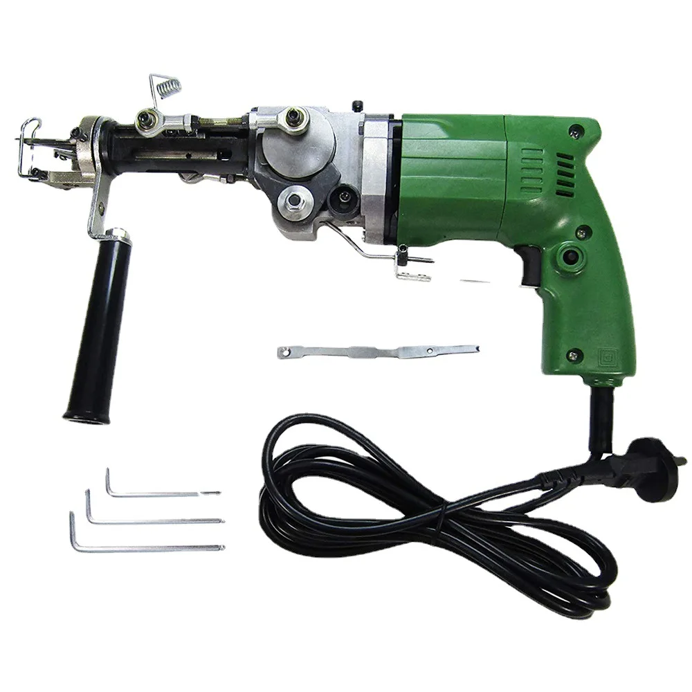 Tufting Gun Machine,220V/110V 240W Electric Carpet Weaving,Cutting Pile and Loop Pile Dual Use,Portable DIY Carpet Making Tool