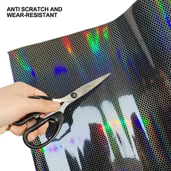 50-300公分汽車大燈尾燈燻黑乙烯基蜂窩狀大燈膜貼紙燈膜易貼汽車造型裝飾 8 最佳銷售 尾燈燻黑膜 - №7