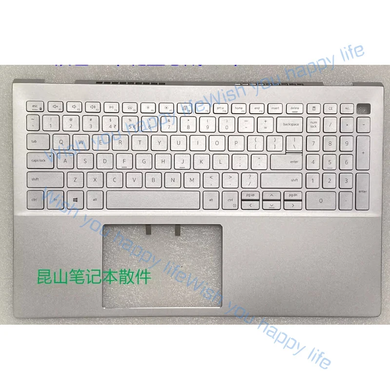 L... FOR DELL inspiron 5501 5502 5504 5505 Silvery Keyboard Palmrest 06XCC3 6XCC3