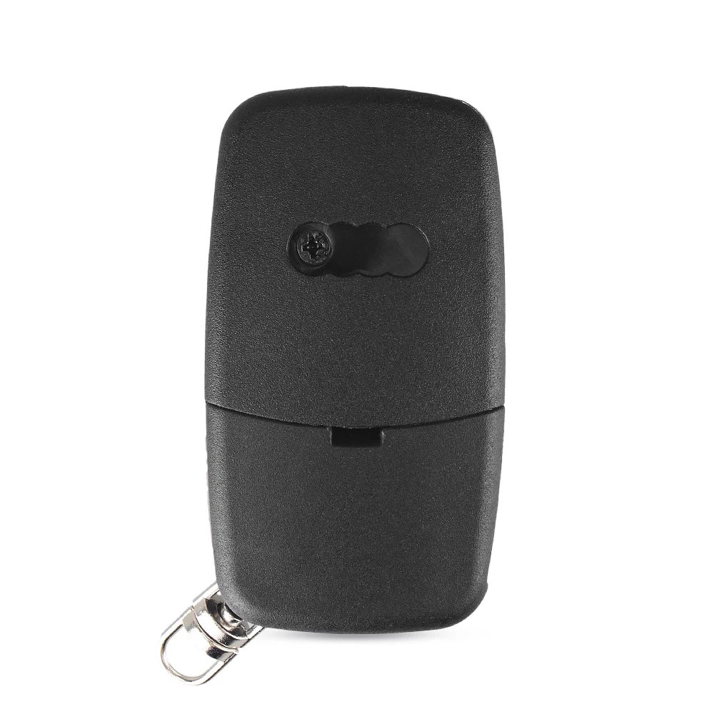 KEYYOU 2 +1 Panic Folding Flip Remote Key Shell Fit For Audi A3 A4 S4 Uncut Blade Fob Case Cover 3 Buttons