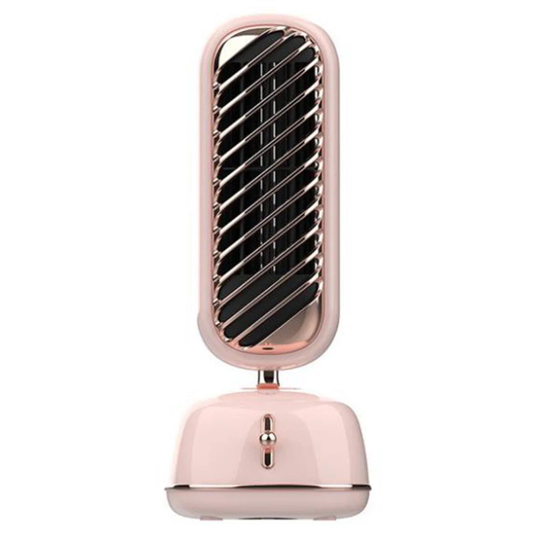 

Desktop Silent Air Cooler Fan Multifunctional USB Leafless Humidifier Home Office Cooling Fan Pink