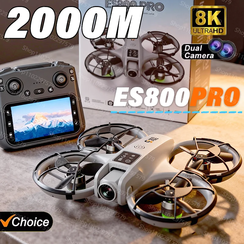 ES800PRO Drohne Professionelle 8K HD Dual Kameras Dron 5G WIFI FPV UAV 360 °   Hindernisvermeidung, bürstenloser Luftquadrocopter, Spielzeug, Geschenk