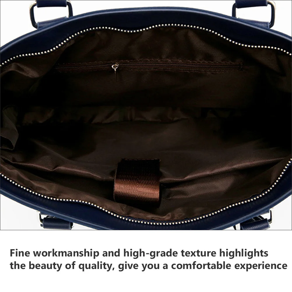 

1Pcs Oxford Fabric Business Bag for Man Waterproof Breathable Comfortable Large Capacity Briefcase Blue Waterproof Briefcase