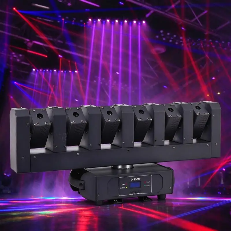 New 6 Eye Wide Laser Beam Bar 7x5W CREE LED 3000mW DMX512 360 Rotation for Bar KTV Disco Nightclub Laser Bar Stage Lighting
