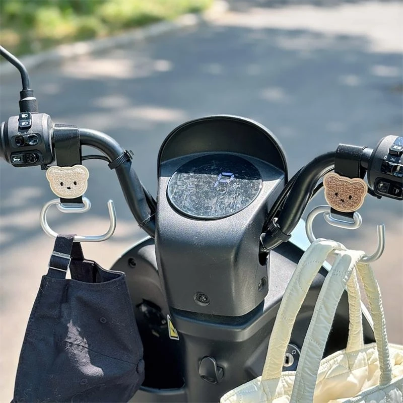 

J15U Baby Pram Hook Pram Hook Strong Aluminum Pram Hook with 360 Degree Rotation Suitable for Hanging Diaper Bags & Grocery