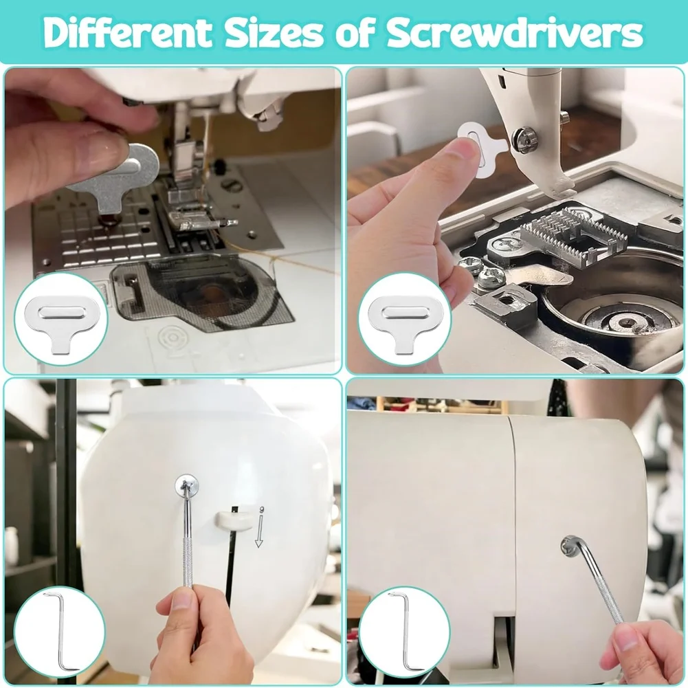 ABBO-Sewing Machine Cleaner Cleaning Brushes Kit 23 Pcs Tools- Accessories& Supplies Storage Box