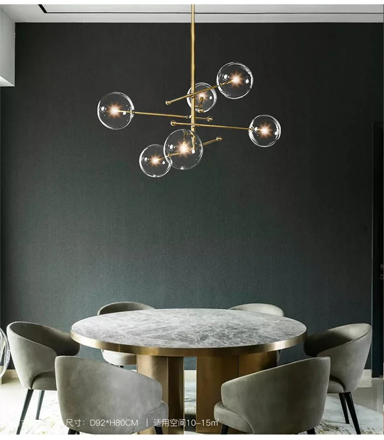 nordic glass led teto chandelier black gold chandelier sala de estar quarto restaurante iluminacao pendente home decor lusters fixture g4 01