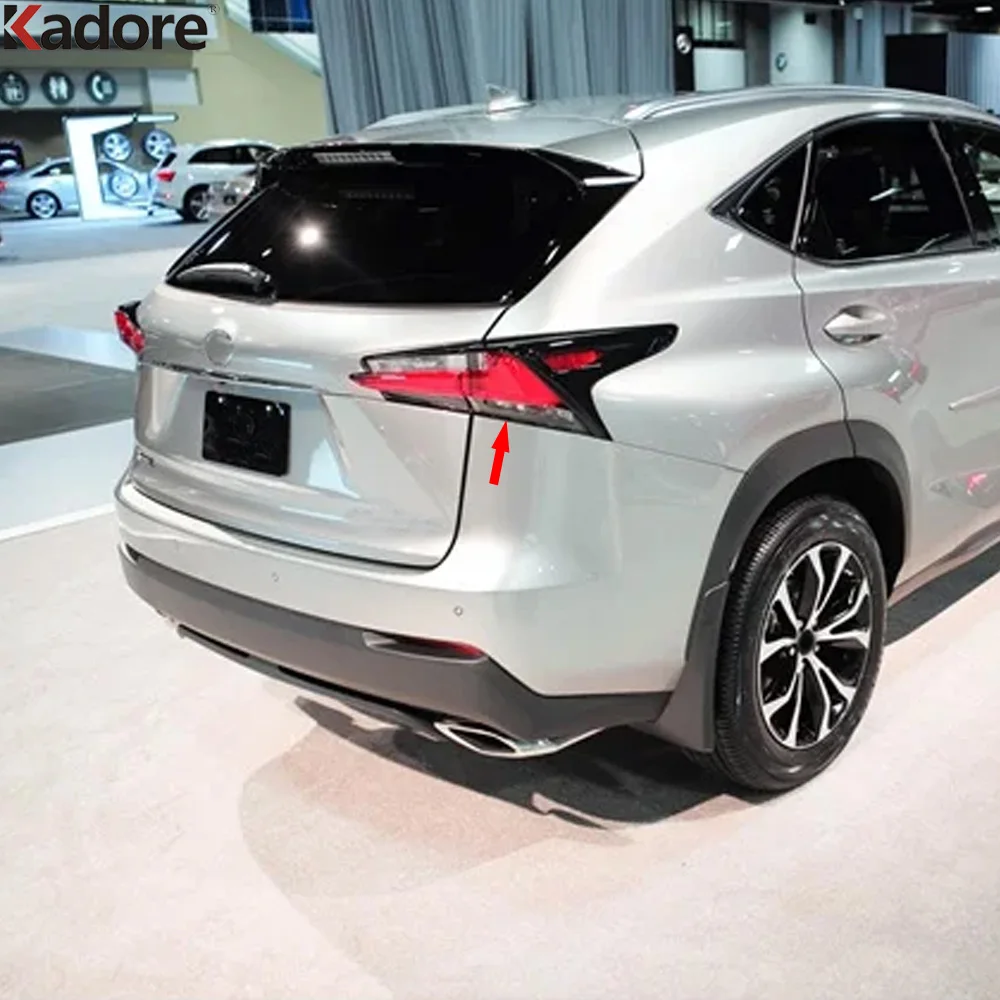 Rear Tail Light Lamp Cover Trim For Lexus NX200 NX200t NX300h 2015 2016 Chrome Car Taillight Taillamp Frame Trims Accessories