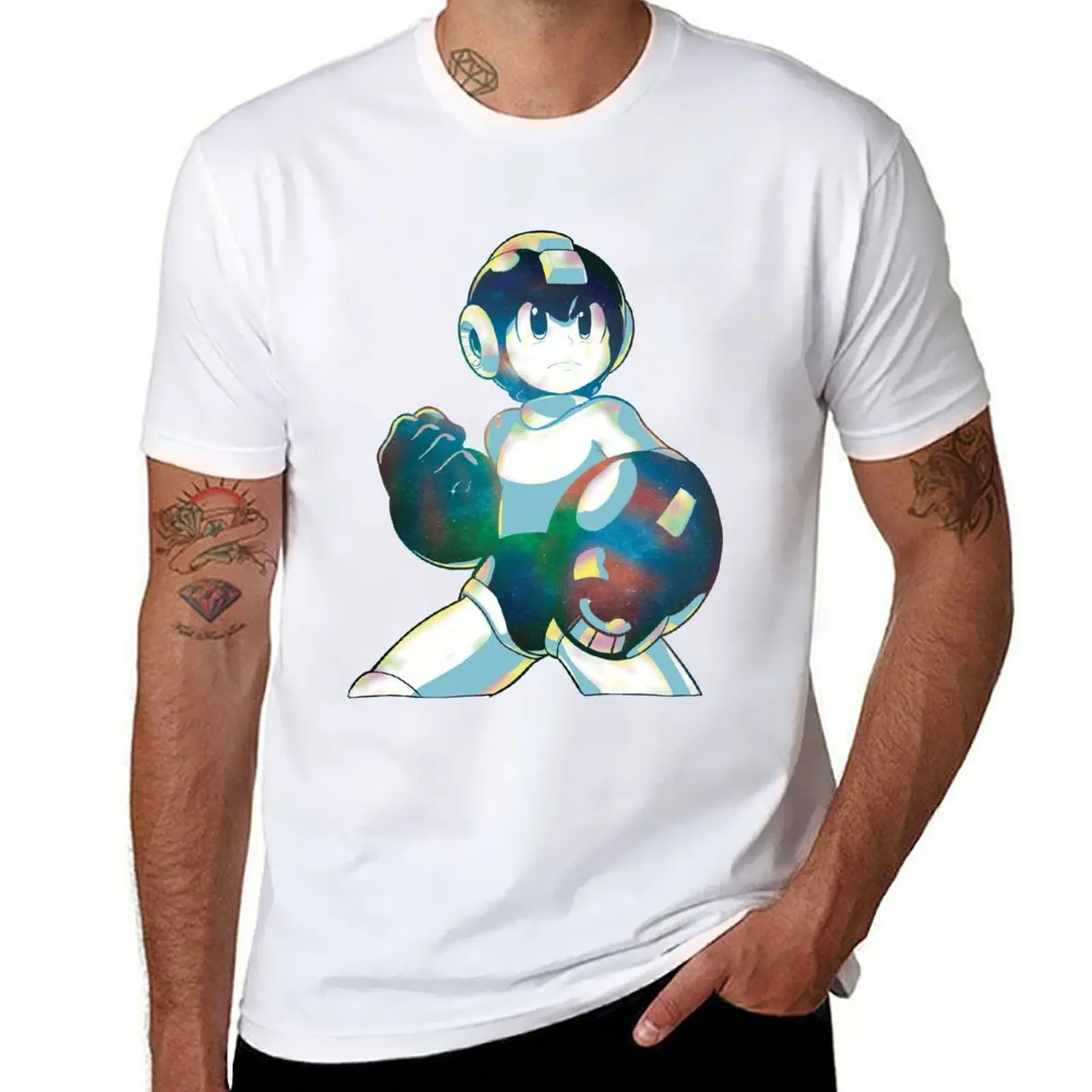 

Mega Man Mega Buster - Type B T-Shirt anime t shirts oversize t shirts for man graphic funny T-Shirt