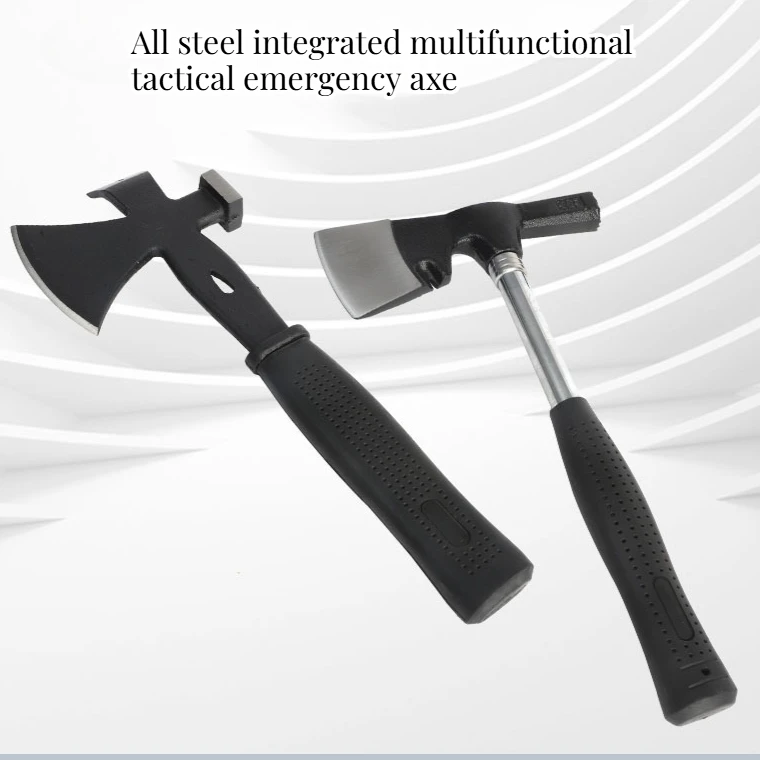 

All Steel Multifunctional Axle Tactical EDC Emergency Axe Outdoor Convenient Camping Hiking and Survival Equipment