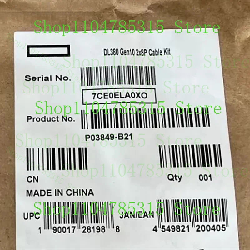 

for HP P03849-B21 GPU Power Cable + Kit DL380 Gen10 2X8P 8-Pin PSU Y Split PCIe,New！