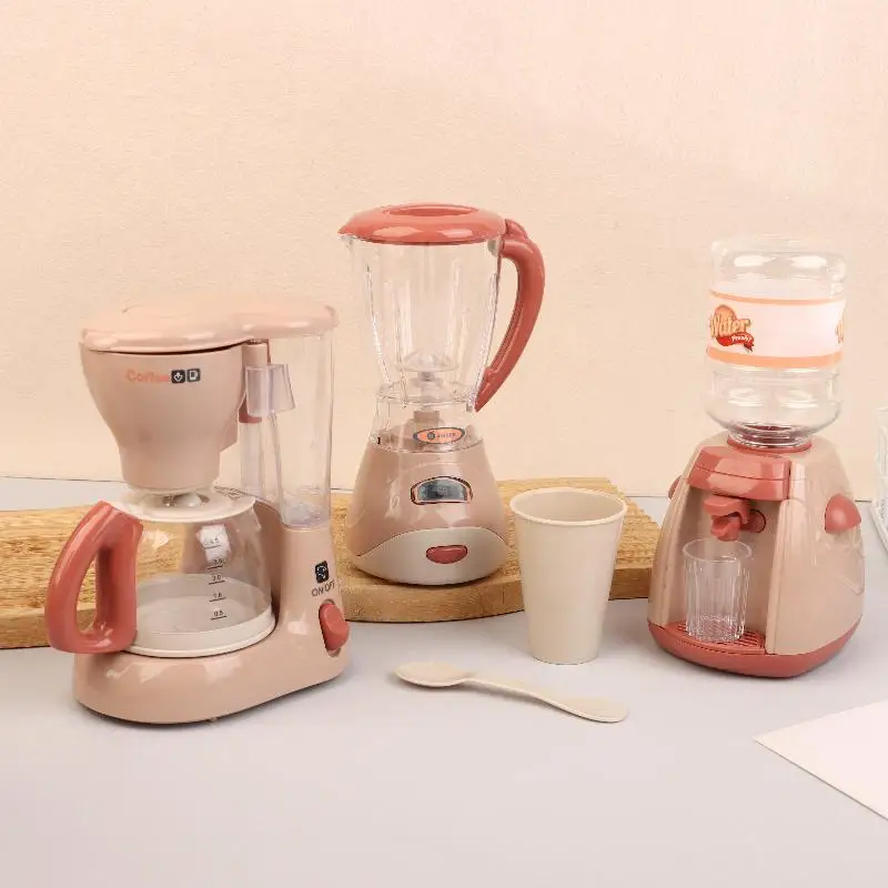 Play House Toy Washing Machine Vacuum Cleaner Coffee Maker Toaster Mini Appliances Cute Toys Kids Pretend Play Toys-New