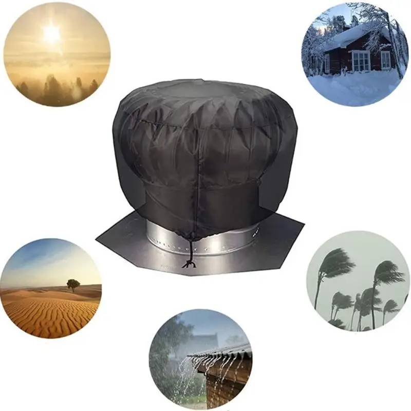 E8BD Outdoor Exhaust Fan Cover for Dust Rain Snow and Easy Storage