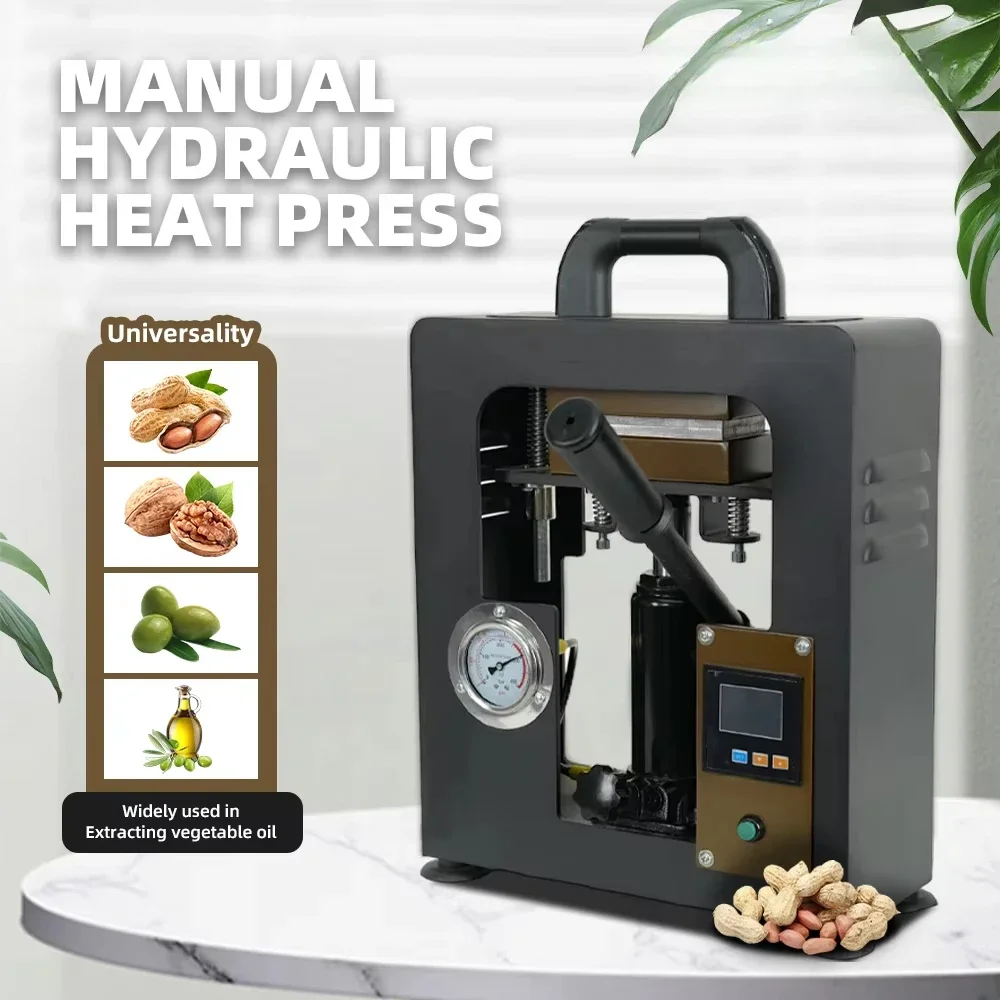 Factory Direct Hydraulic Dual Heated 10 Ton Pressure Heat Press Machine with Gauge