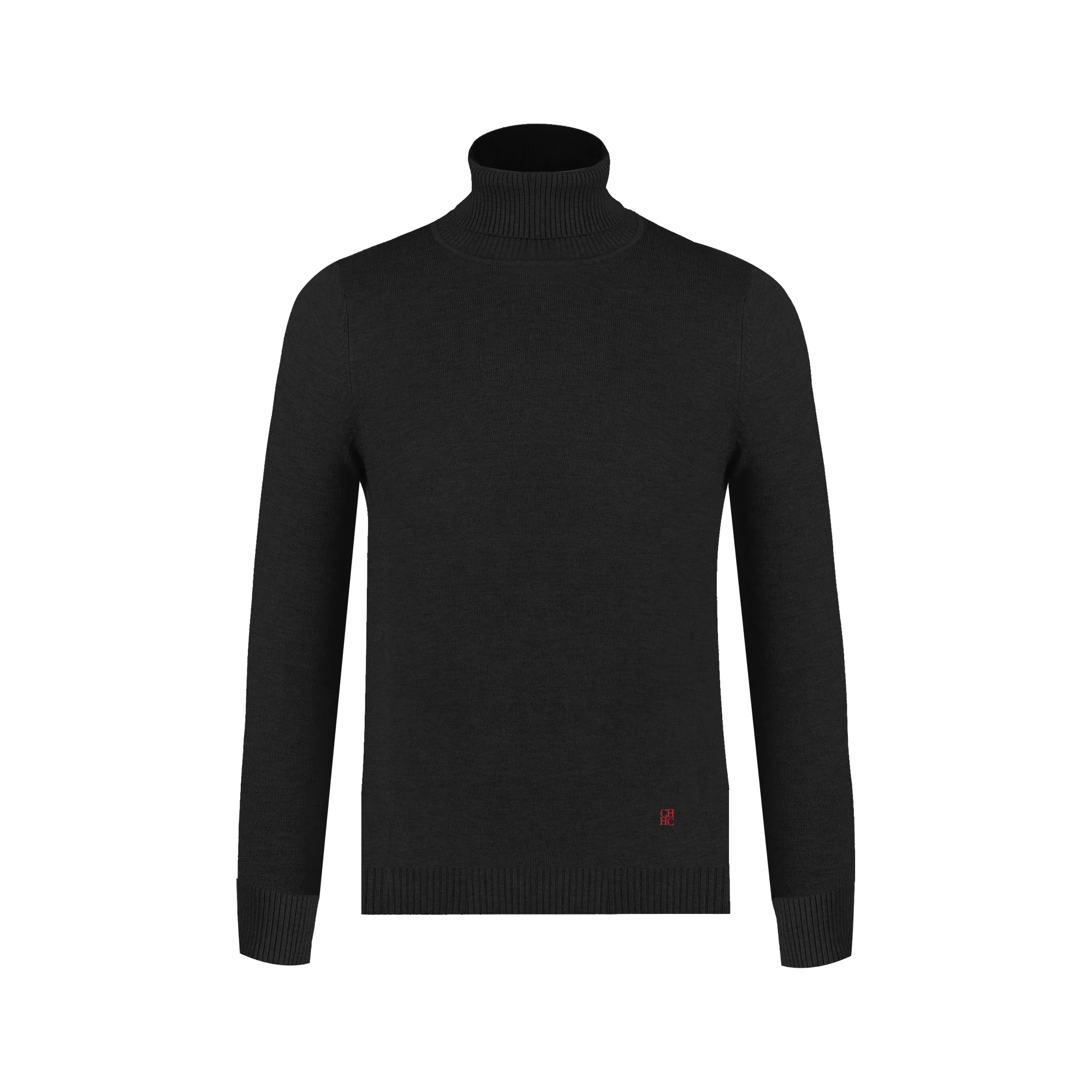 CHCH Autumn Winter Men\'s Turtleneck Sweater Casual Solid Color Warm Pullover High Quality Slim High Neck Long Sleeve Sweater