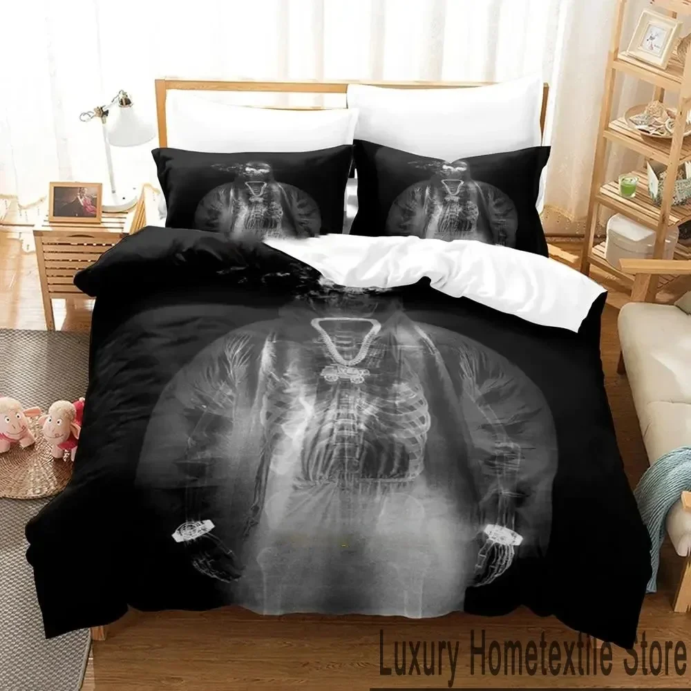 3D Print Yeat Rapper Bedding Set Boys Girls Twin Queen King Size Duvet Cover Pillowcase Bed boys Adult Home Textileextile