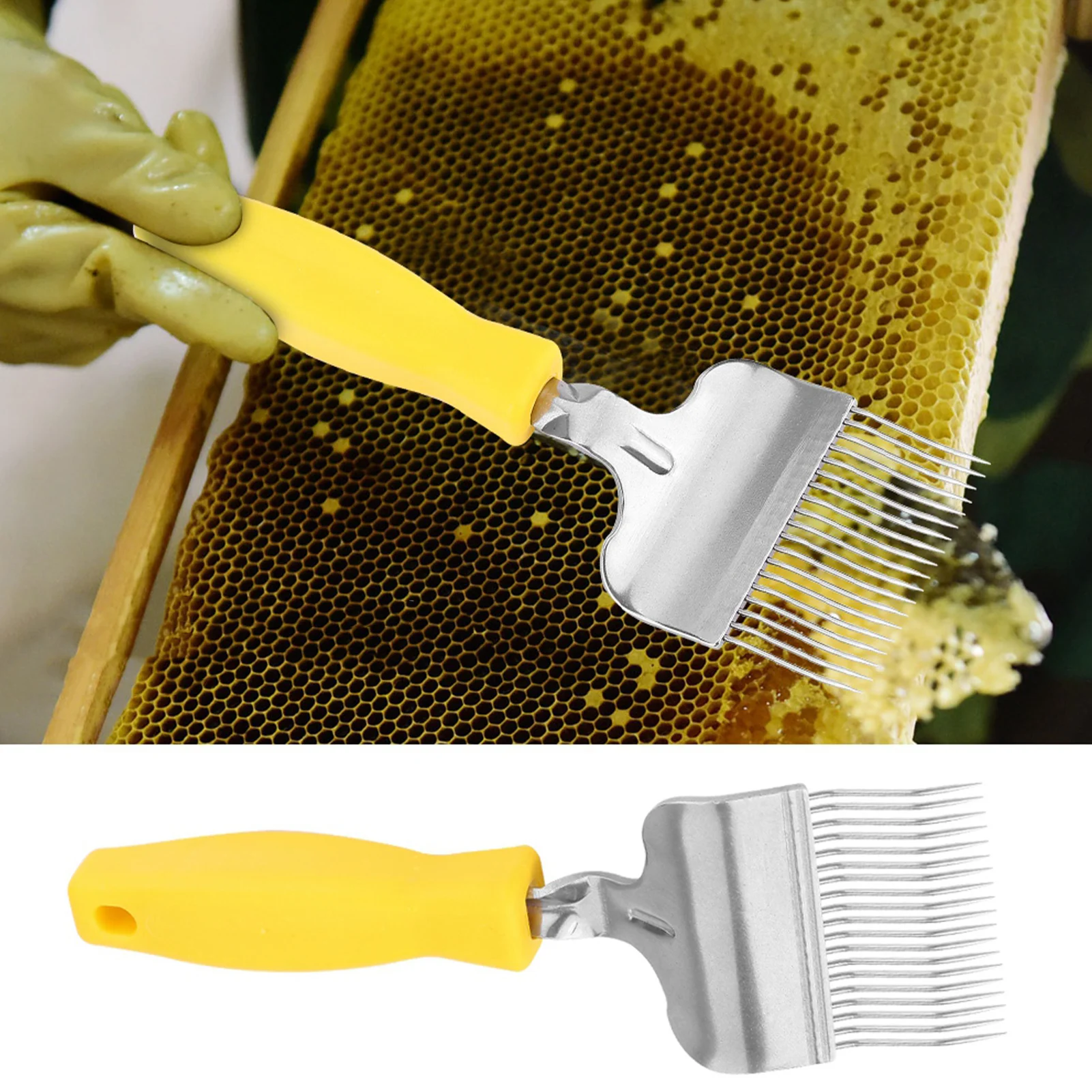 Bee Keeping Stainless Steel Honey Comb Beekeeping Tine Uncapping Fork Hive Stainless Steel Honey Beekeeping Tine