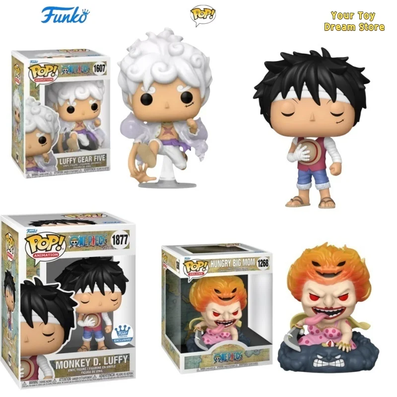 

Original Funko Pop One Piece Luffy Action Figure Doll Hungry Big Mom Inyl Limited Edition Decor Sculpture Dolls Collect Toy Gift