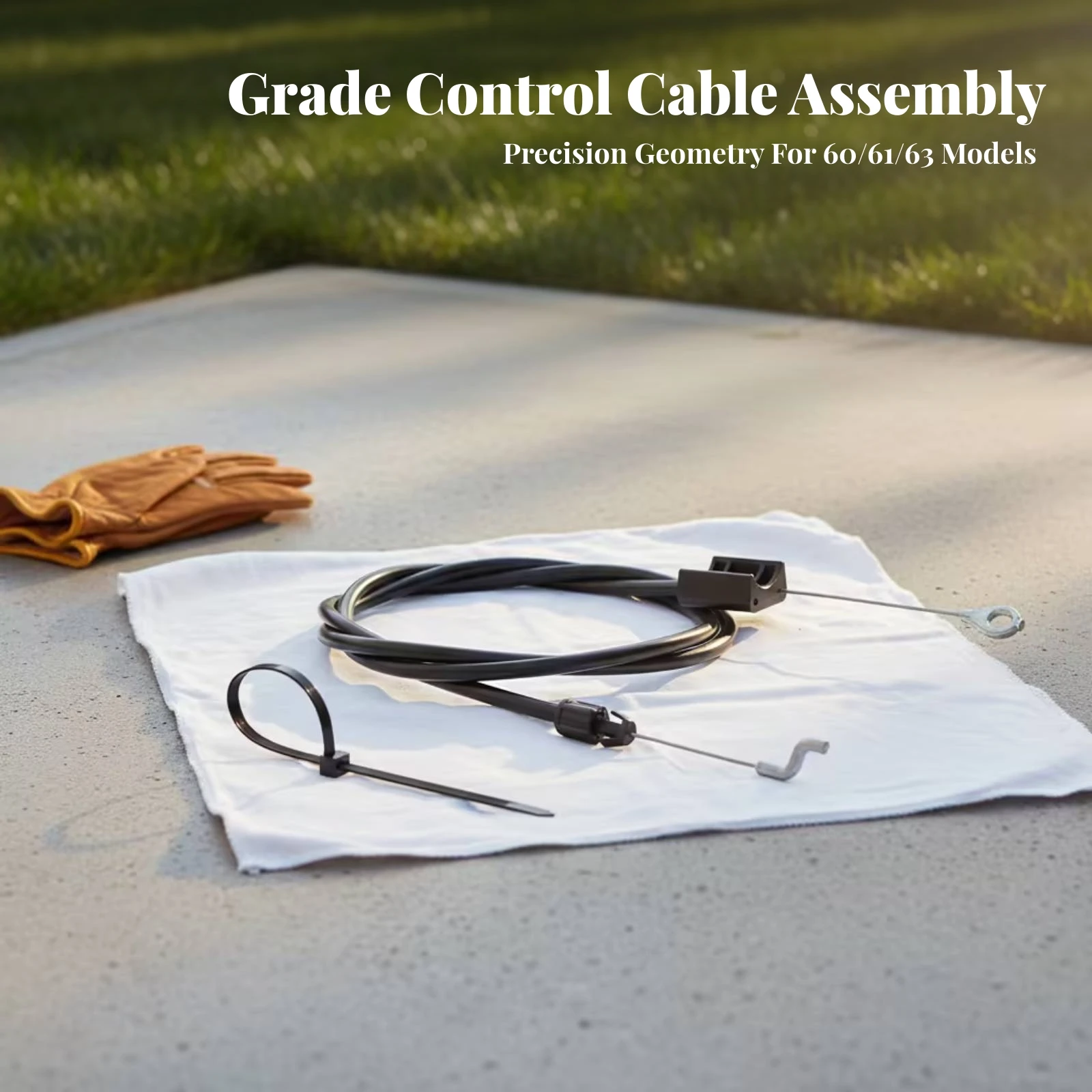 GC00036 Push-Pull Cable Reliable Walk-Behind Mower Control Cable Long-Lasting Long Service Life