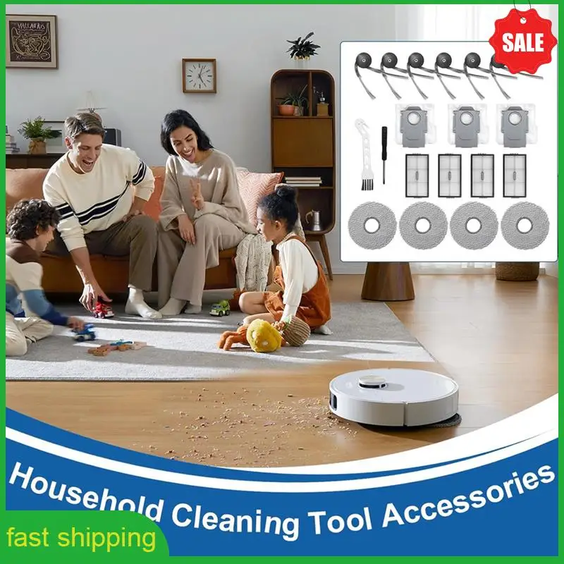 

Комплект аксессуаров для пылесоса A010 для Roborock Saros Z70: боковая щетка, фильтр Hepa, тряпка для швабры, мешки для пыли