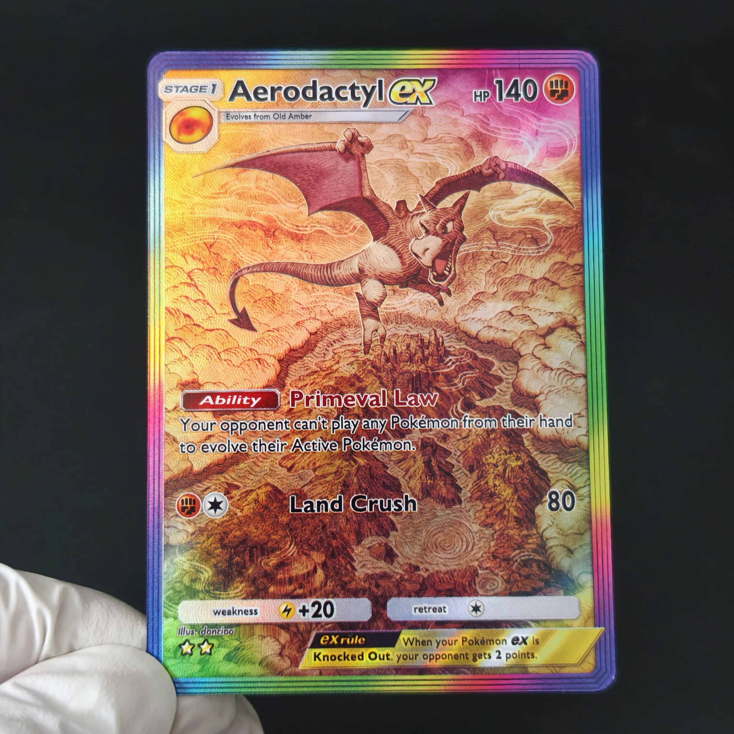 DIY PKM TCG Pocket SAR Card English Rainbow Textured Holo expand Card Moltres EX Mew Aerodactyl Dragonite Articuno Card