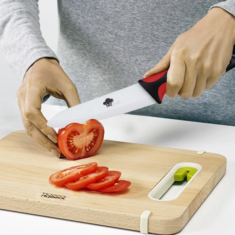Ceramic Knives Set 3 4 5 6 inch Paring Utility Slicing Chef Knife White Zirconia Blade with Peeler Vegetable Fruit Kitchen Knife
